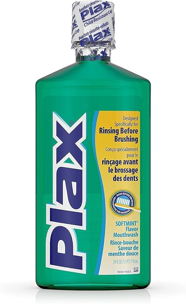 Plax Plaque Loosening Rinse, Soft Mint 24 fl oz (2 Pack) C35