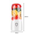 thumbnail image 2 of Exprimidor USB 300mL Mini Mezclador Eléctrico Portátil Cocina Fruta Licuadora Blanco, 2 of 7