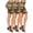 Camo Green, variant on Women's 3-Pack
Comfy Stretch Print Mix Assorted Pack Shorts with Elastic Waistband