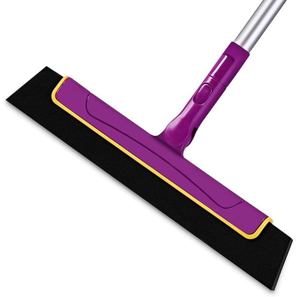 CLEANHOME 51" Long Handle Mini Floor Squeegee Broom, Perfect to Remove