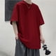 thumbnail image 1 of 100% algodón cinco media manga hombres mujeres verano camiseta suelta de manga corta Casual camisa básica cuello redondo Color sólido de gran tamaño Tan Jianjun unisex, 1 of 2