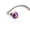 Lilac, variant on Blomdahl | Hypoallergenic | Silver Titanium Bezel Crystal Nose Jewelry | Best Choice For Sensitive Skin