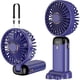 thumbnail image 1 of Handheld Fan, Mini Portable Fan USB Rechargeable, Suitable for Office, Home, School, Purple, 1 of 5