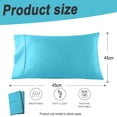 thumbnail image 2 of Juego de funda de almohada de 51x 76 cm, funda de almohada de color sólido de 51x 76 cm, juego de 2 fundas de almohada, paquete de 2 fundas de almohada de 51x 76 cm, 2 of 5