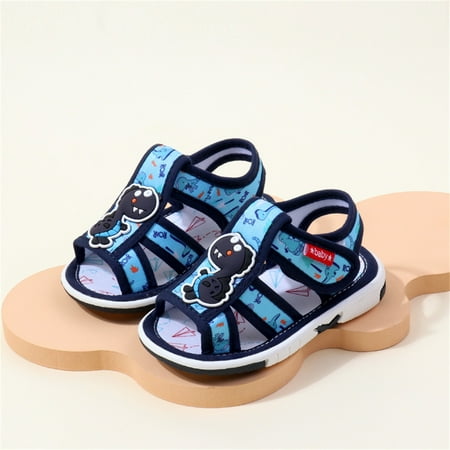 

Geire Infant Boys Girls Sandals Soft Soled Casual Whistle Shoes Cute Dinosaur Decor Cute Shoes Children s Slip Velcro Walking Shoes