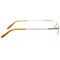 thumbnail image 4 of Optical Eyewear - Oval Shape, Metal Full Rim Frame - Prescription Eyeglasses RX, Pale Copper, 4 of 4