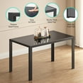 thumbnail image 6 of Aiho Dining Table Set for 4, Modern Glass Kitchen Table with 4 Cushioned Chairs , For Dining Room, Kitchen, Living Room - Black, 6 of 10