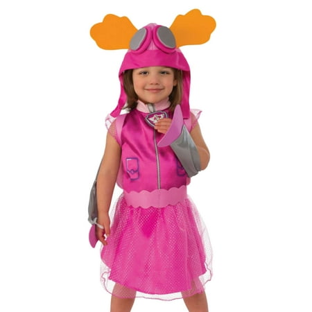Toddler Girls Paw Patrol Skye Puppy Dog Costume Dress Hat Pup Pack