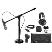 Samson Q8X PC Podcasting Podcast Microphone+Desk Stand w/Boom+Headphones