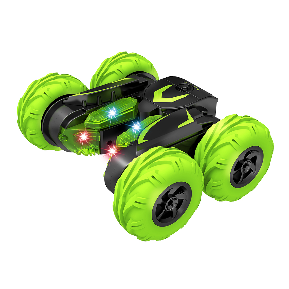 Kepooman 2.4GHz Remote Control Car RC Cars Toys with Lights, 4 Wheel Drive, Green