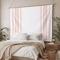 thumbnail image 3 of Pink Striped Small Tapestry for Bedroom Wall Hanging Tapestry,Modern White Striped Abstract Art Aesthetics Ceiling Backdrop Tapestries Poster Blanket Wall Decor for Teens Room Living Room 23" x 28", 3 of 8
