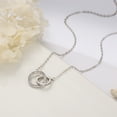 thumbnail image 2 of TINGN Stepmother Gifts Two Circles Necklace Stepmom Mothers Day Gifts Step Mom Gifts, 2 of 5