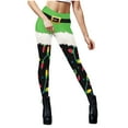 thumbnail image 5 of High Waist Printed Christmas Leggings for Women Yoga Pants Casual Fashion Stretchy Hip Lift Soft Stretchy Tights Pants Funny Printed Pants Trendy Casual Wear for Holiday Season, 5 of 5