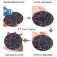 thumbnail image 2 of FMSHPON Mandala Pattern Set of 4 Round Coaster for Drinks, Absorbent Ceramic Stone Coasters Cup Mat with Cork Base for Home Kitchen Room Coffee Table Bar Decor, 2 of 6