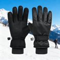 thumbnail image 2 of CPNG Kids Snow Ski Gloves for Boys Girls Winter Snowboard Waterproof Windproof Solid Color Mittens Thermal Fleece Gloves for Cold Weather, 2 of 6