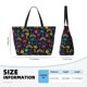 thumbnail image 4 of Fotbe Colorful Palms Bolsa de Viaje para Playa - Resistente al Agua, Bolsa Tote de Gran Capacidad y Ligera con 7 Bolsillos para Mujeres y Hombres, 4 of 7