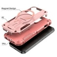 thumbnail image 3 of ShellTech Invisible Stand Case for iPhone 13 Pro,Shockproof TPU+PC Case Military-Grade Armor Magnetic Mag-Safe Kickstand Back Cover for iPhone 13 Pro ,Pink, 3 of 7