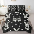 thumbnail image 1 of Erosebridal Wildlife Rabbit Bedding Sets Twin Size,Bowknot Geometric Buffalo Comforter Sets with Sheets,Easter Decor,Reversible,7pcs, 1 of 5