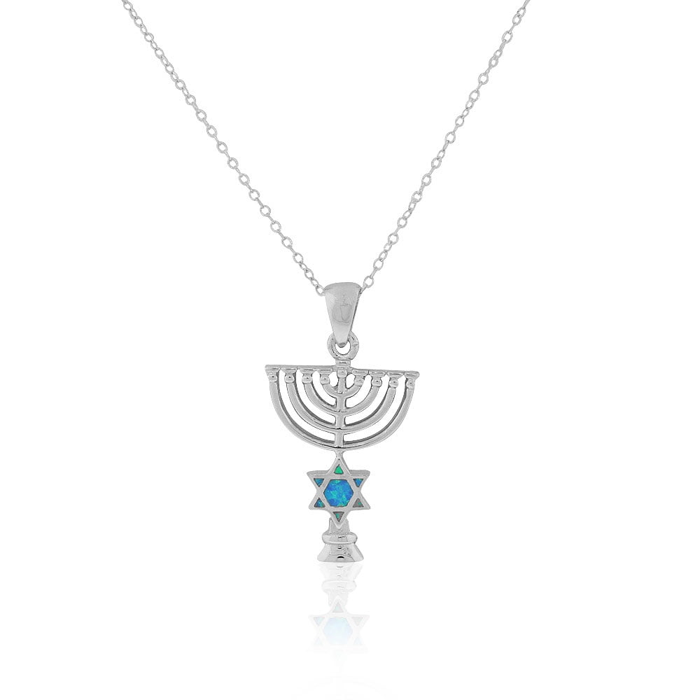 Stainless Steel Star Of David Necklace - Jewish Symbol Pendant For Men & Women (22 Inch Chain)