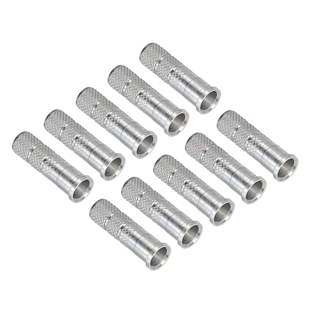 Insertos de flecha Uxcell 0.244" Diámetro 6.2mm 7.2mm Adaptador de eje de aluminio para puntas de tiro con arco, paquete de 12