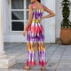 thumbnail image 3 of Puntoco Mujeres Moda Leopardo Estampado O-cuello Sin mangas Playsuit Casual Long Jumpsuit Puntoco Puntoco-7146, 3 of 5
