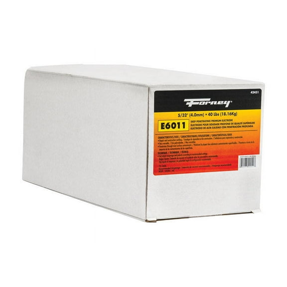 Forney Industries E6011, Steel Electrode, 5/32 in x 40 Pound