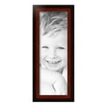 thumbnail image 2 of ArtToFrames 7" x 20" Honors Mahogany with Black Picture Frame, 7x20 inch Brown Wood Poster Frame (WOM-5154), 2 of 7