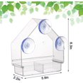 thumbnail image 2 of Window bird feeder for outdoor use with 3 strong suction cups, 2 of 5