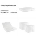 Novelinks Photo Storage Box Photo Organizer Box with 10 Inner 4" x 6
