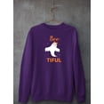 thumbnail image 3 of Bootiful. Ghost W Glitter Sweatshirt Women -Image by Shutterstock, Female 3X-Large, 3 of 4