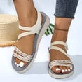 thumbnail image 3 of Pandaie Womens Hiking Sandals Outdoor Sports Comfortable Walking Water Sandal with Arch Support Camping Travel Beach Shoes Beige 7, 3 of 9