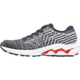 thumbnail image 3 of Mizuno Women's Wave Inspire 17 Waveknit™ Running Shoe, Size 6.5, India Ink-Lilac Hint (5366), 3 of 6