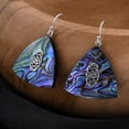 thumbnail image 2 of 925 Sterling Silver Abalone Shell Dangle Drop Earrings Jewellery Birthday Gifts for Women, 2 of 6