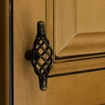 thumbnail image 4 of GlideRite 3 in. Classic Oval Birdcage Cabinet Knob, Antique Brass, 4 of 5