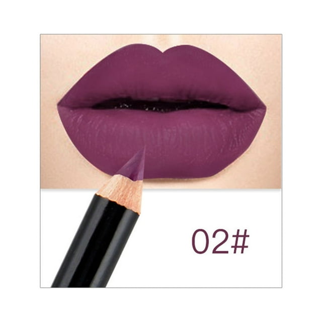 FcBaudy Rouge à Lèvres pour Femmes, Encre à Lèvres, Brillant à Lèvres Nude Mat Stylo Rouge à Lèvres Modifié Crayon Contour des Lèvres Rouge à Lèvres Crayon Contour des Lèvres