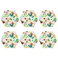 thumbnail image 2 of Disketp Floral Vintage Funny Coasters,6 Pcs Leather Coasters With Holder, Perfect Housewarming Hostess Gifts,Protect Furniture From Water Marks Scratch And Damage, 2 of 9