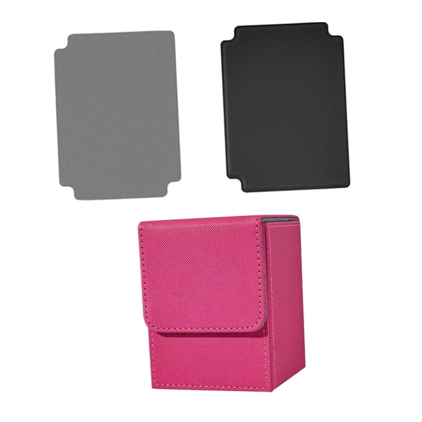 Caja para baraja de cartas Cola con 2 divisores para más de 100 tarjetas 3,1x3x4 pulgadas rosa