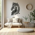 thumbnail image 2 of LaModaHome Rustic Horse Wall Art, Metal Equine Decor, Farmhouse Style Home Accent, Equestrian Sculpture, Galloping Horse Metalwork, Unique Wall HangingHome Decoration Gift -7.9"x11.8"/20x30cm, 2 of 5