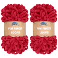 thumbnail image 1 of Hilo Yarn JubileeYarn Fun Finger Bucles Scarlatta 100 g x 2, 1 of 6