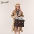 thumbnail image 7 of Wrangler Leopard Tote bag with Cup Holder Laptop Tote 15.6 Inch Work Bag, Plain Coffee, 7 of 7