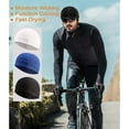 thumbnail image 6 of 3 Pack Cooling Skull Cap Helmet Liner Sweat Wicking Cycling Running Hat for Men Women, 6 of 7