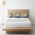 thumbnail image 6 of Yayeee Pillowcase Standard Size Set of 2 Satin Wrinkle Resistant Pillow Case, Pine Tree Rainbow, 6 of 7