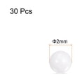 thumbnail image 2 of Unique Bargains Billes en Céramique G10 de 2 mm de Diamètre ZrO2 pour Roulements, Blanches, Lot de 30, 2 of 5