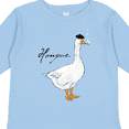 thumbnail image 4 of Inktastic French Goose says Honque Boys or Girls Long Sleeve Toddler T-Shirt, 4 of 5
