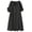Black, variant on Womens Button down Dress Linen Maxi Dress 2026 Summer Solid Color Short Sleeve V Neck Breathable Regular Fit Dress Women with Pockets Basic for Business and Casual S-2XL