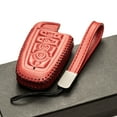 thumbnail image 5 of Vitodeco Genuine Leather Smart Key Fob Case Compatible with Ford Mustang (2018-2026), Ford Mustang Mach-E (2021-2026)(5-Button, Red), 5 of 6