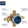 thumbnail image 4 of Grohe Grohsafe 35112000 Pressure Balance Rough-In Valve, 4 of 6