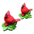 thumbnail image 4 of Colección de decoración de figuras de pájaros, escultura de animal en miniatura, estatua de pájaro rojo para patio, balcón, jardín y hogar. 2 piezas, 4 of 8