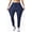 #1 Navy Blue, variant on VDJ Womens Hiking Pants Lightweight Breathable Quick Dry Joggers Elastic Waist Athletic Running pants with Size Pockets Size XL