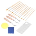 thumbnail image 1 of Gupbes /Set Artist Paint Brushes Set W/ Acrylic Watercolor Brushes Palette Scraper, 1 of 8